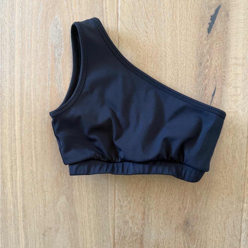 Strut This One-Shoulder Black Bralette- Ruby Bra - Picture 4 of 7